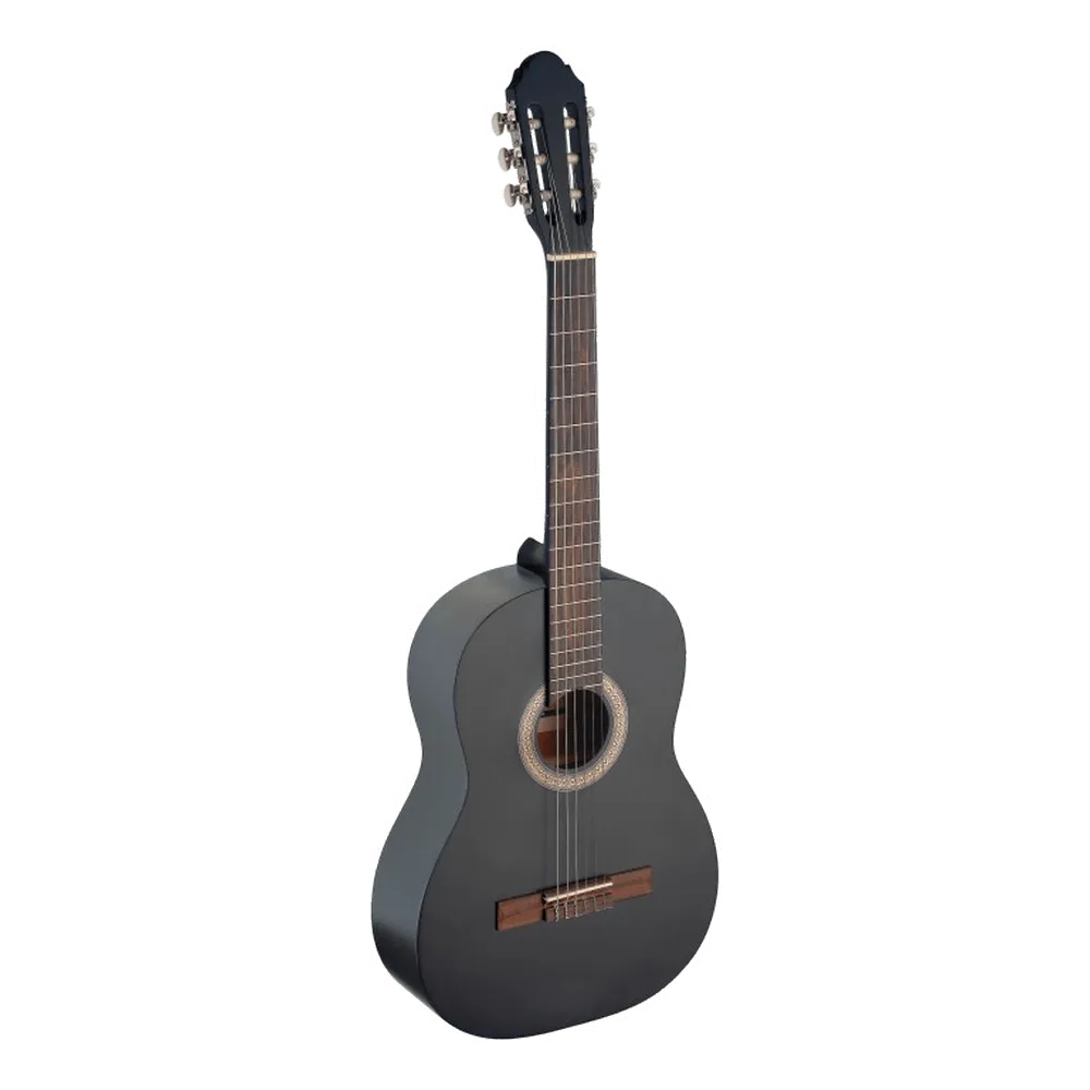 MAI klassieke gitaar starterset 4/4 zwart met tas