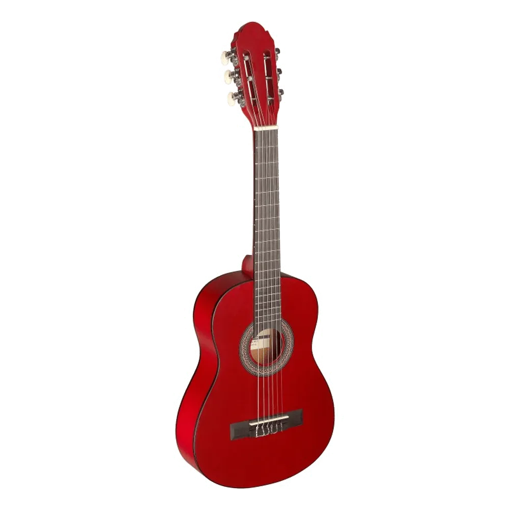 MAI Starter 1/4 klassieke gitaar starterset rood