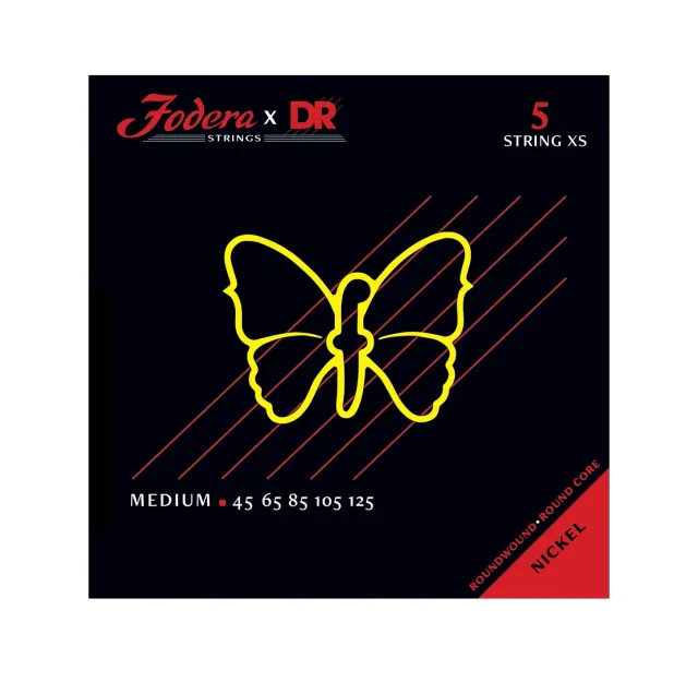 Fodera 45125XS Medium XS bassnaren 5-snarig 3-pack nickel