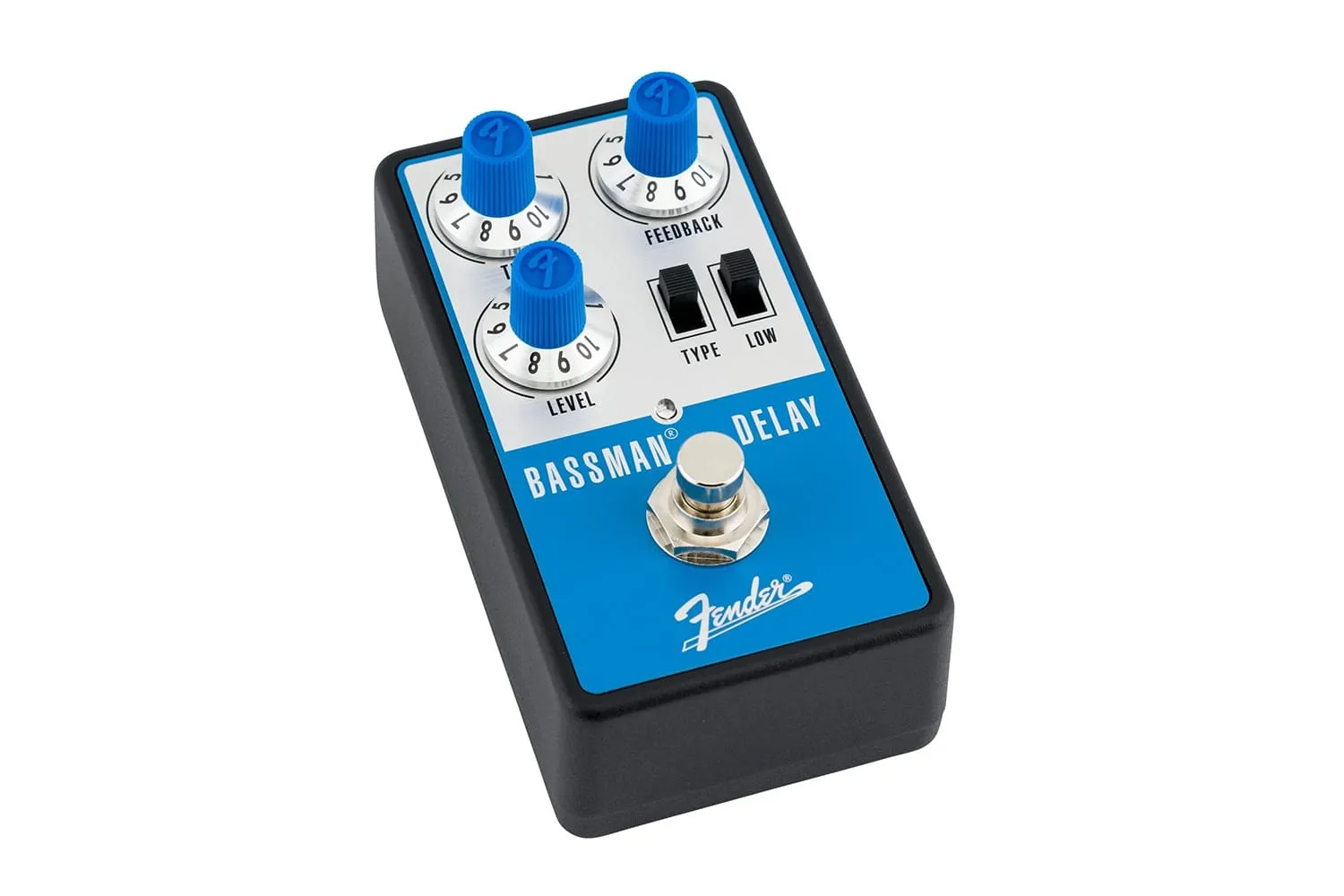 Fender Bassman Delay effectpedaal zwart analoog