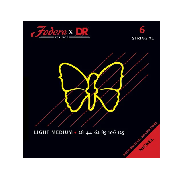 Fodera 28125 basgitaarsnaren 6-snarig Light Medium 3-pack