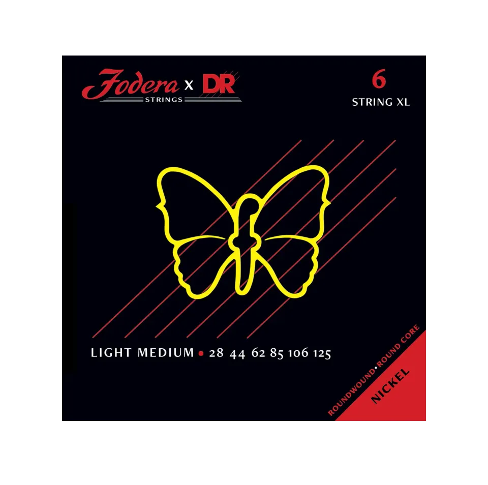 Fodera 28125 basgitaarsnaren 6-snarig Light Medium 3-pack