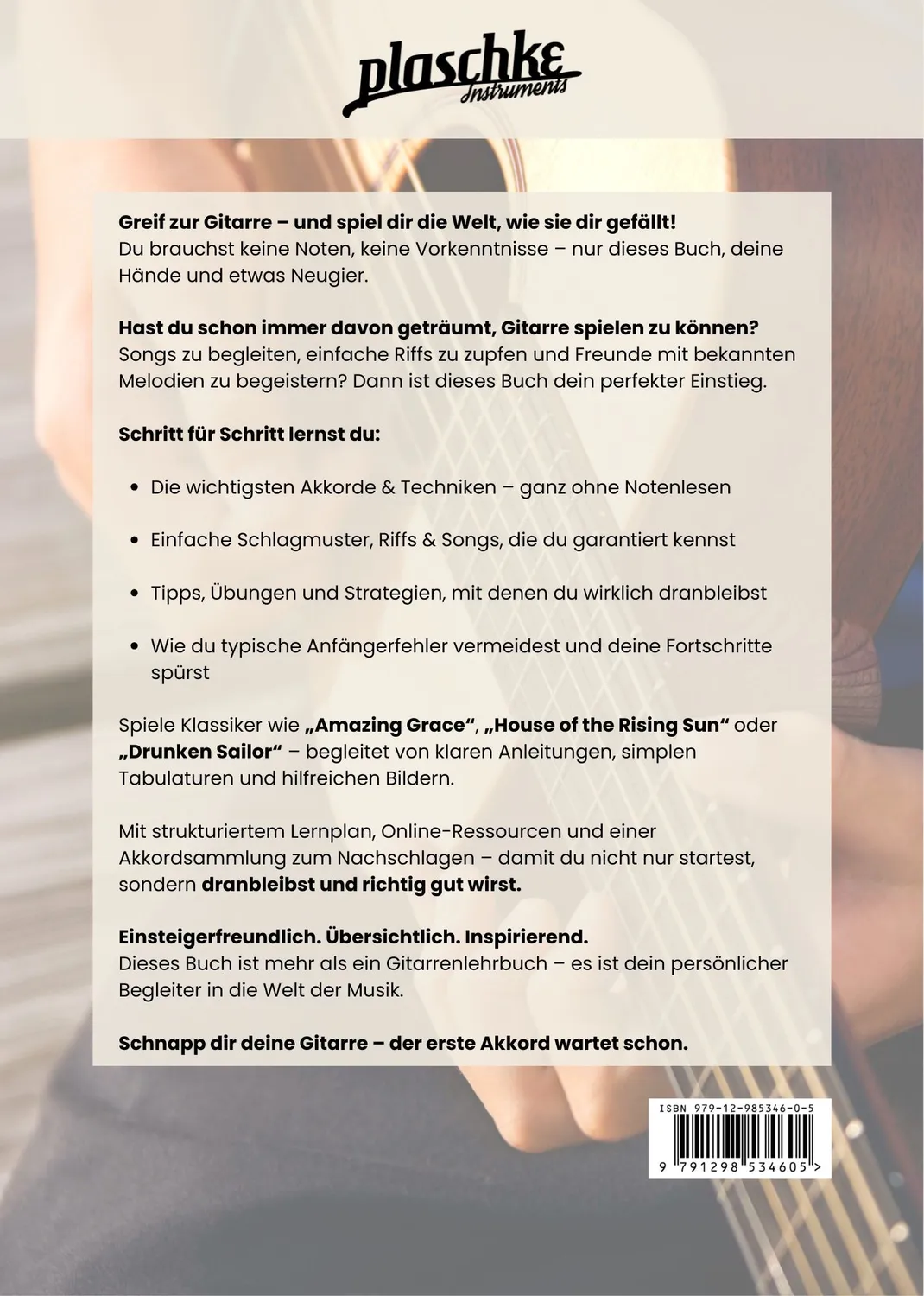 Plaschke Guitar 101 gitaarboek zonder noten