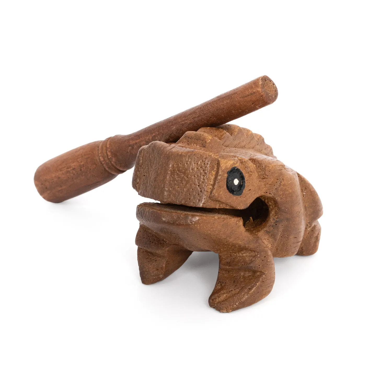 Percussion Plus Honestly Made guiro kikker mini bruin