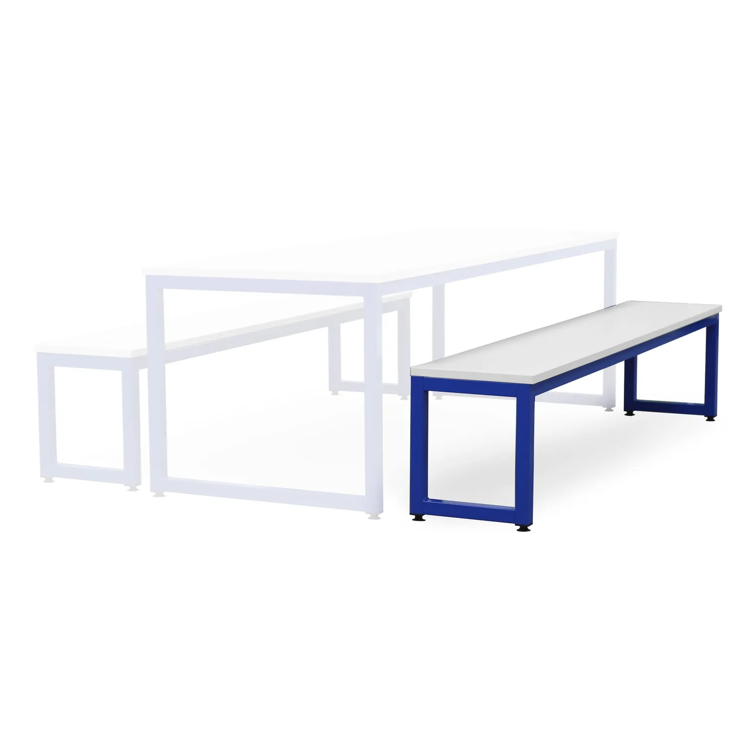 Monarch dining bench eetbank wit blad 200 cm