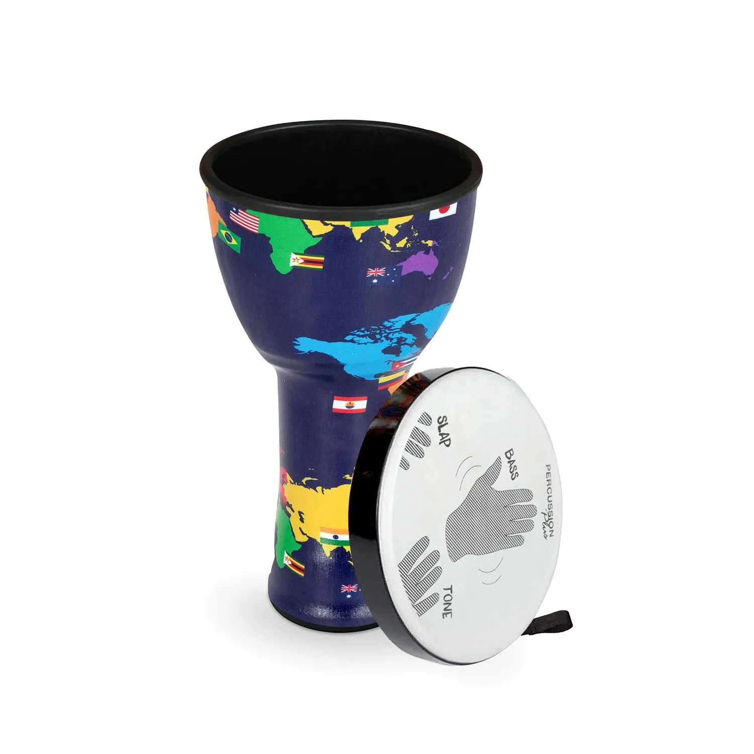 Percussion Plus Nesting djembe set 8 10 12 Slap-print