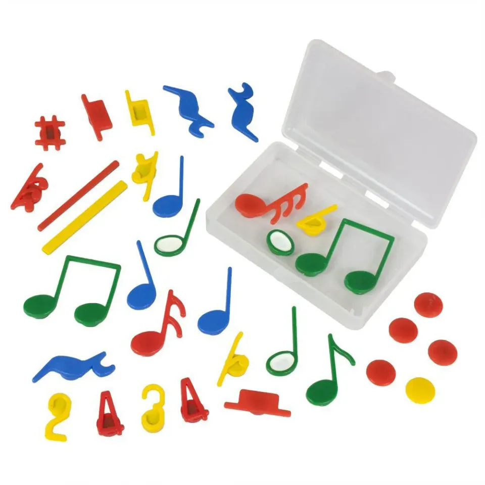Chamberlain Music magneetnoten set 33 stuks gekleurd