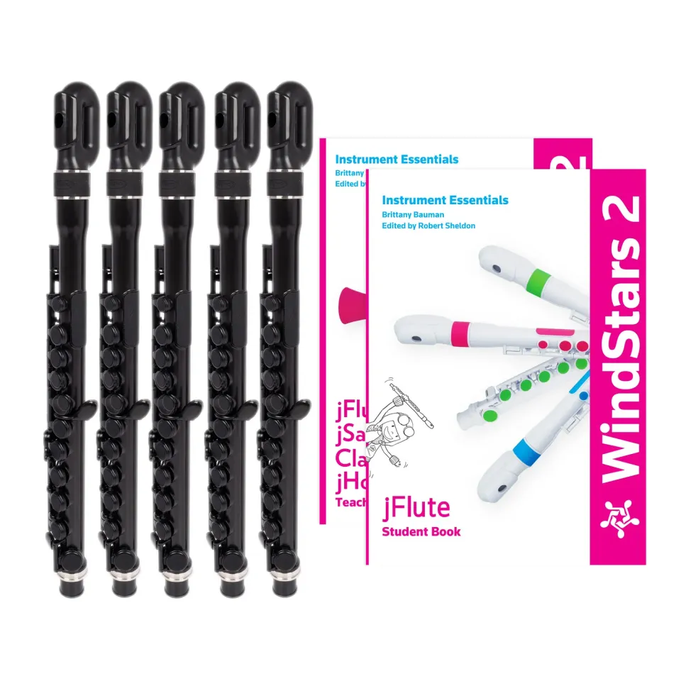 Nuvo WindStars jFlute dwarsfluit klassenset 10 stuks C
