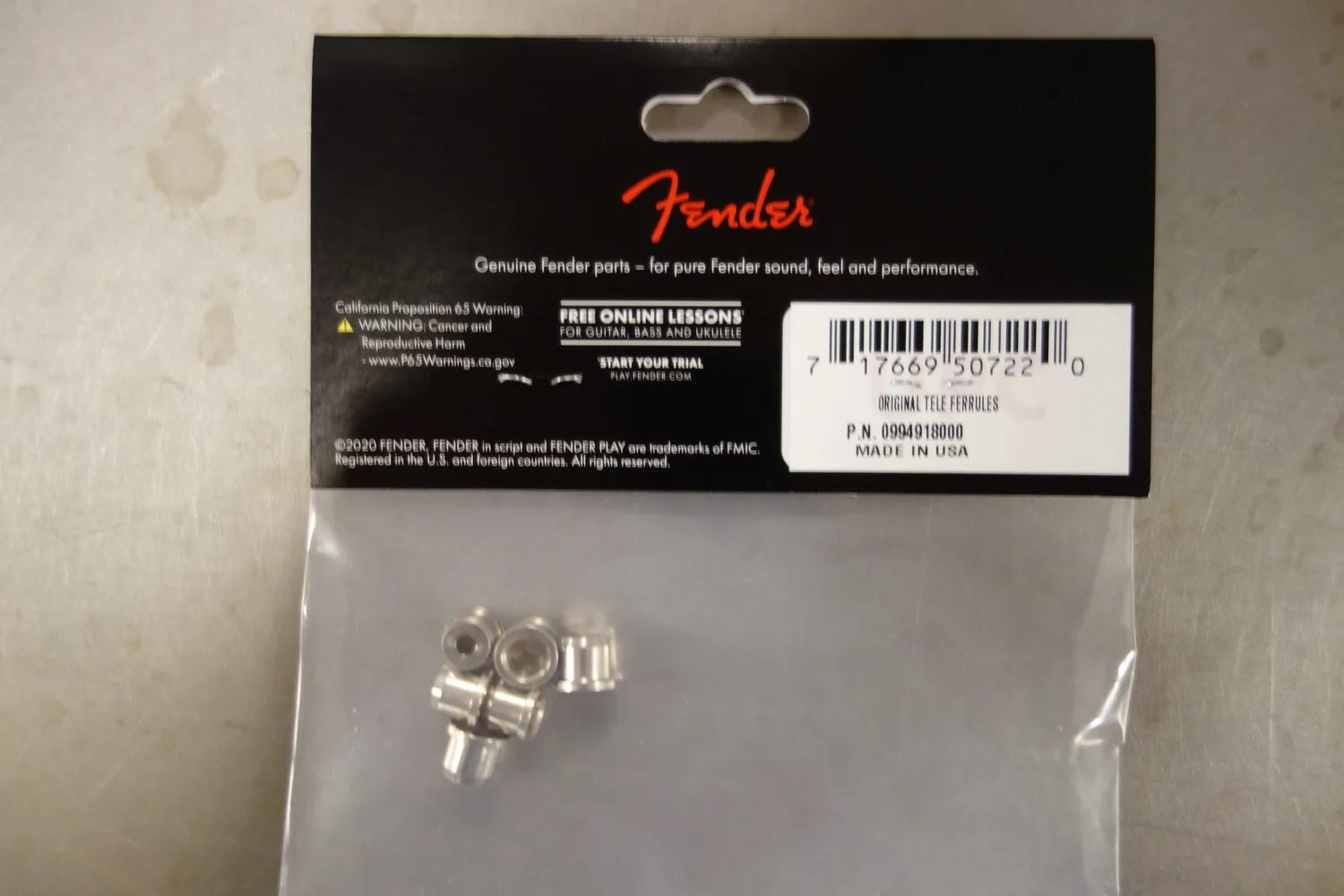 Fender American Vintage Tele snaarbussen 6 stuks
