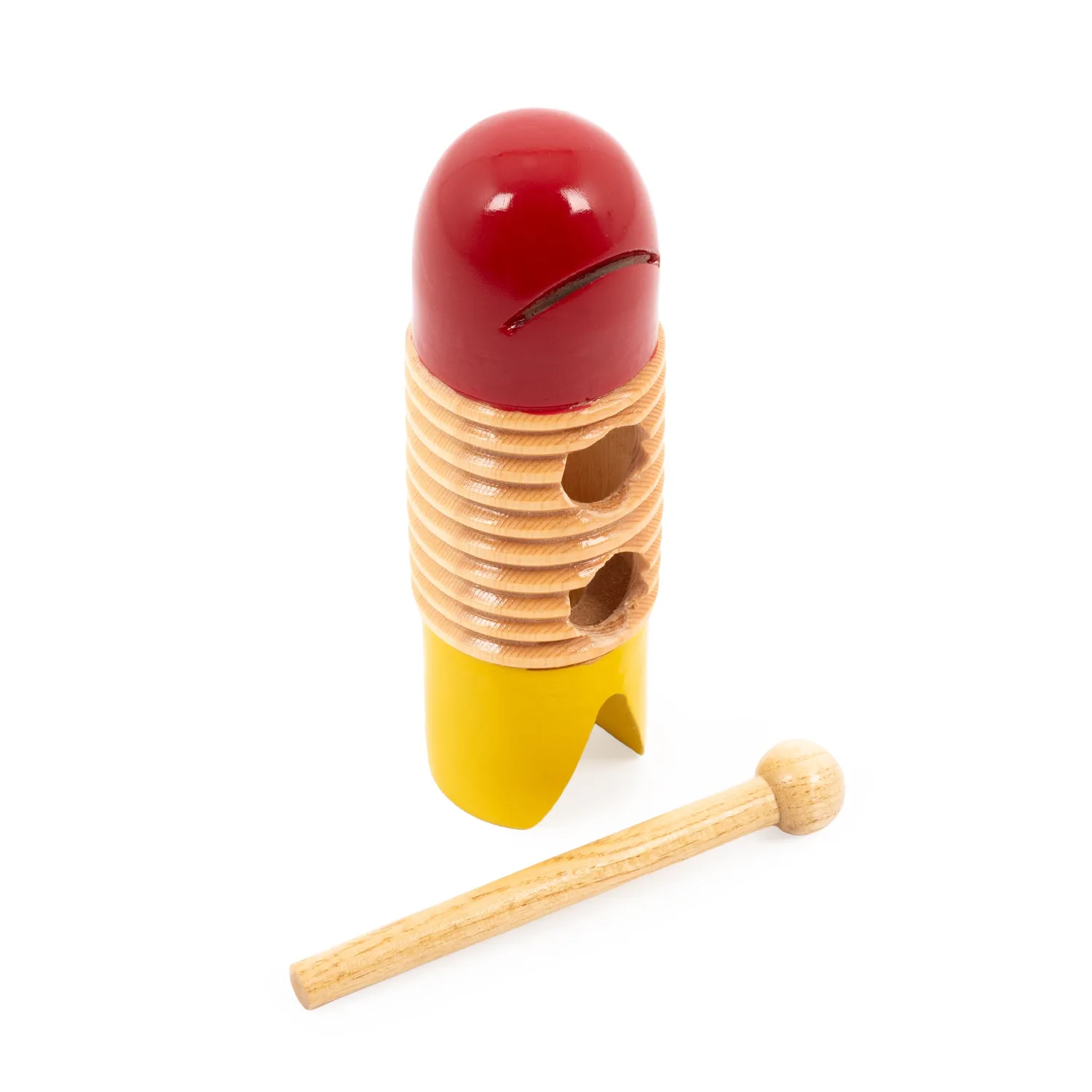 Percussion Plus Rocket guiro hout met scraper