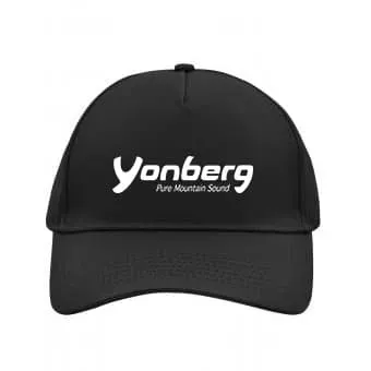 Yonberg pet zwart geborduurd katoen verstelbaar