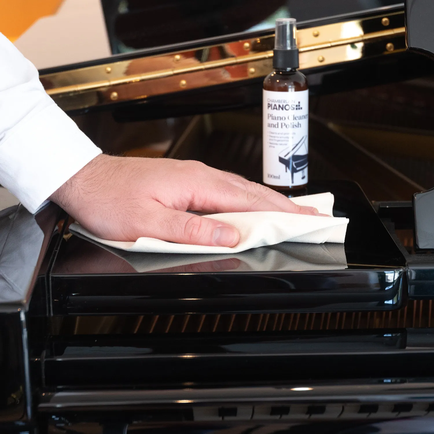 Chamberlain Music pianopoetsdoek voor toetsen en hoogglans