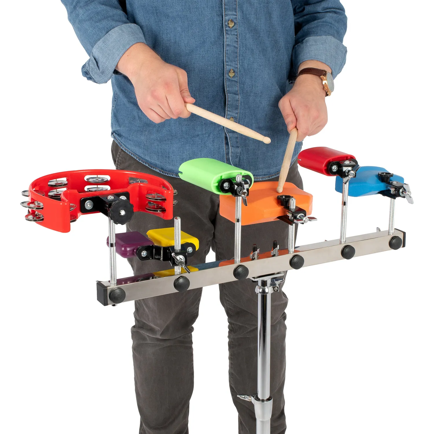 Percussion Plus PP239 temple blocks set met statief