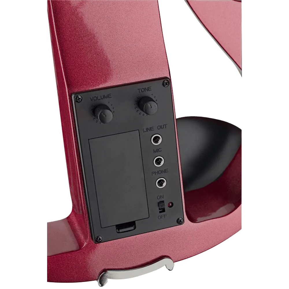 Stagg EVN EVN X-4/4 MRD elektrische viool 4/4 rood