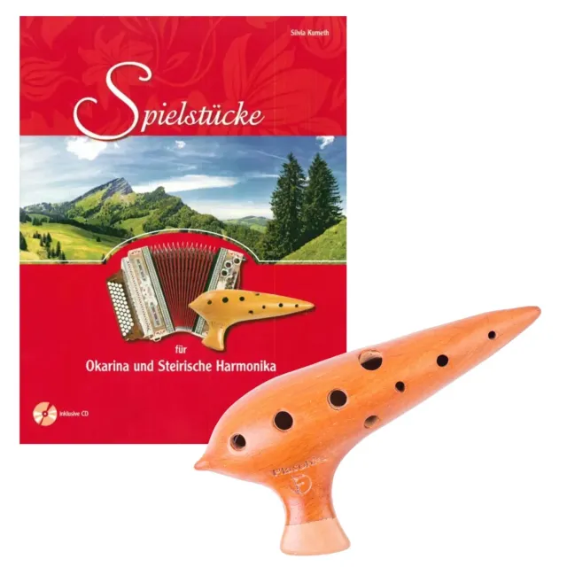 Plaschke Ocarina Sopraan F ocarina set Steirische harmonica