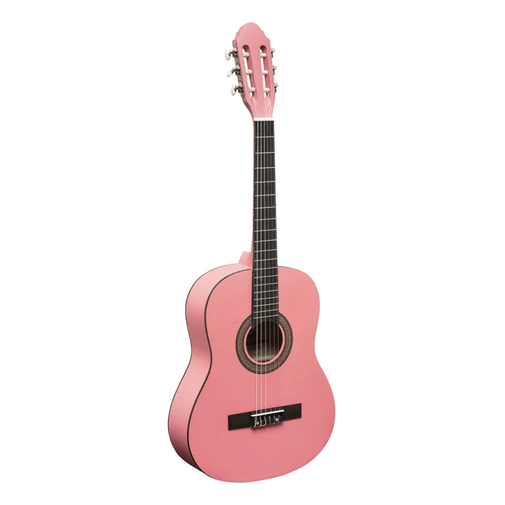 MAI Starter Klassiek 3/4 klassieke gitaar starterset Pink nylon
