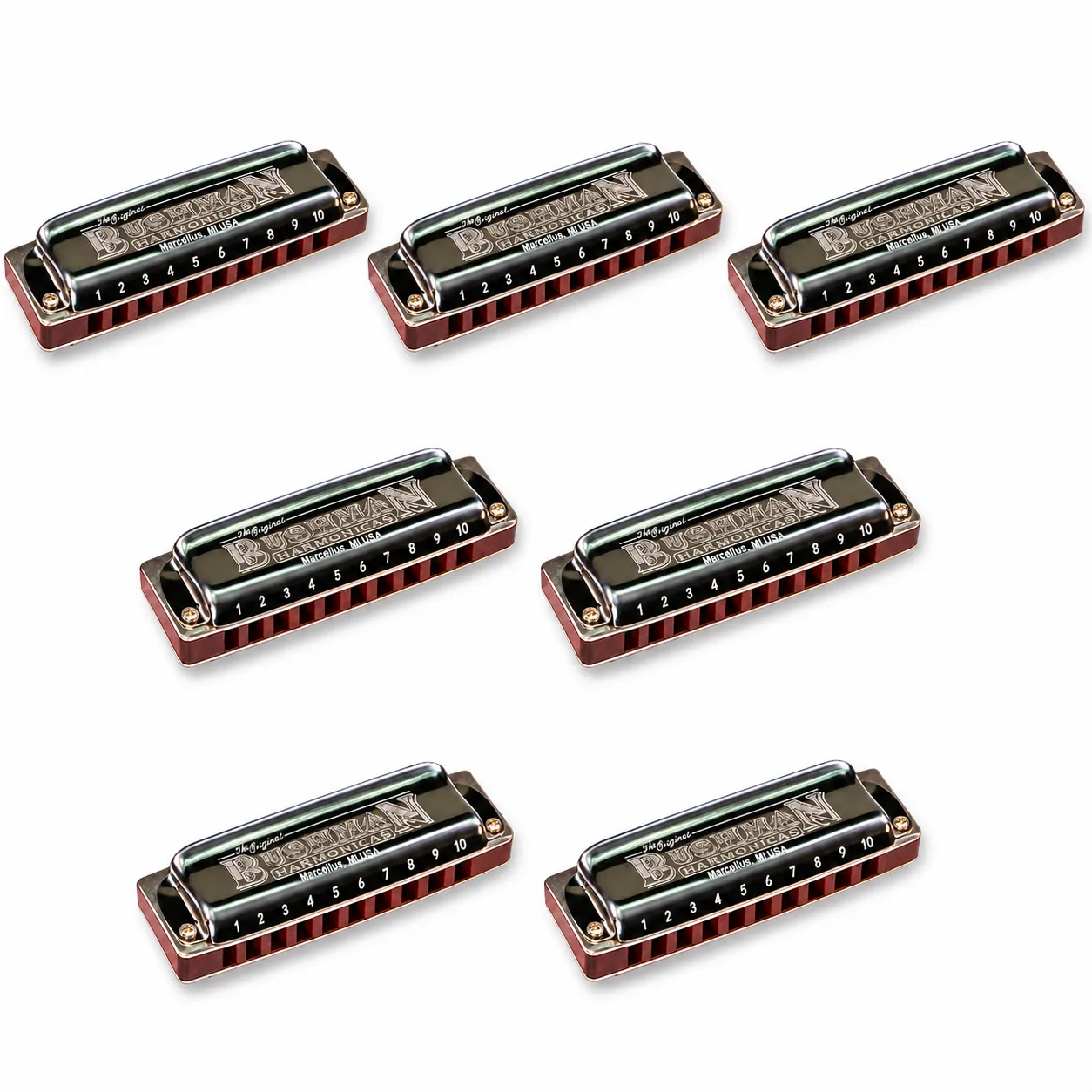 Bushman Delta Frost Woody Multi-Key Packs mondharmonicaset