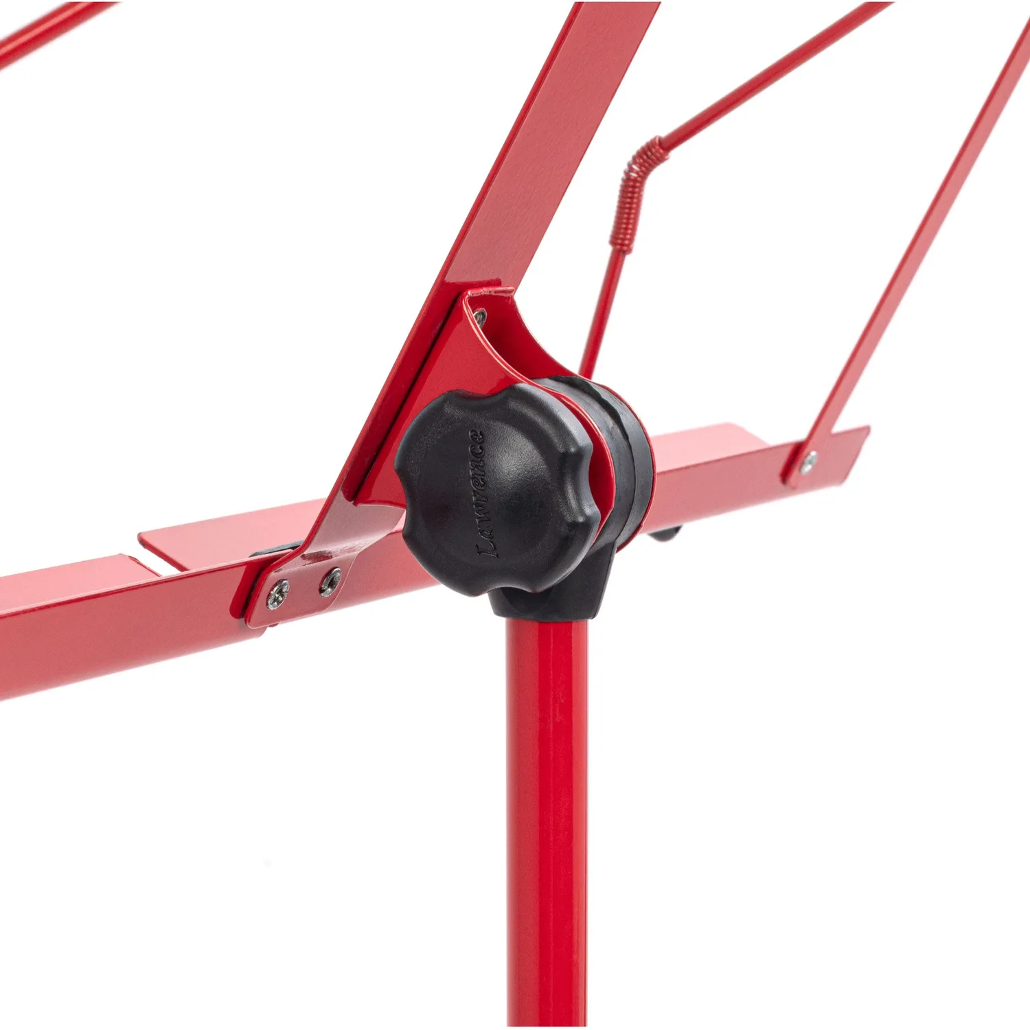 Lawrence LMS02 muziekstandaard rood opvouwbaar licht