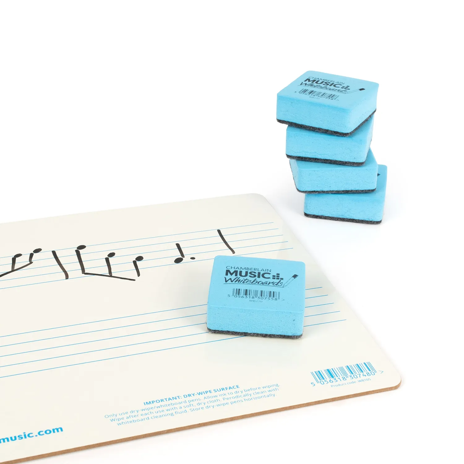 Chamberlain Music whiteboardwisser 5x5 cm per stuk