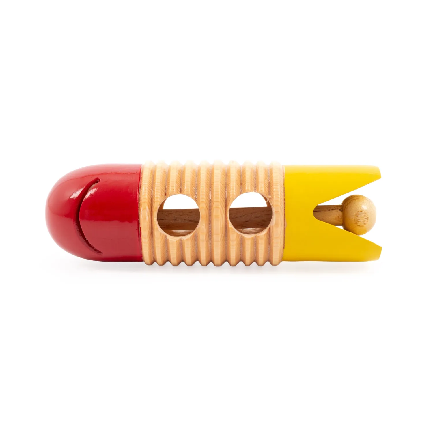 Percussion Plus Rocket guiro hout met scraper
