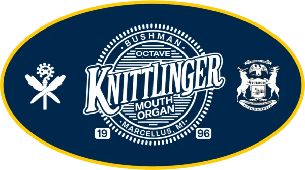 Bushman Knittlinger octaaf mondharmonica dubbelriet