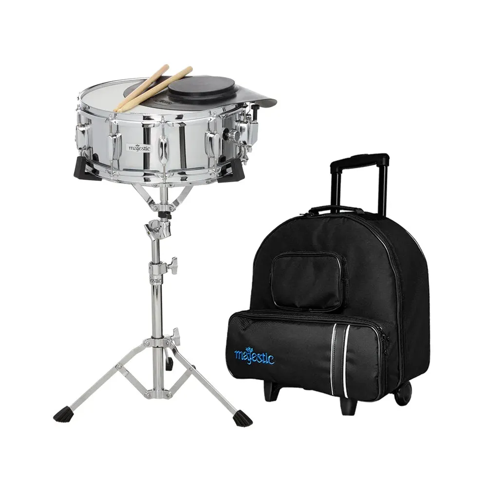 Majestic Snare & Practice Pad Kit 14x5 rugzak