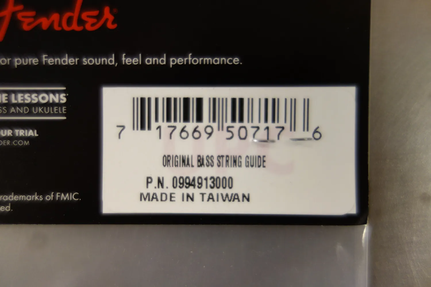 Fender Pure Vintage snaargeleider bas nikkel