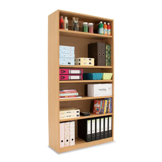 Monarch MEQ1800 boekenkast open beuken 5 legplanken