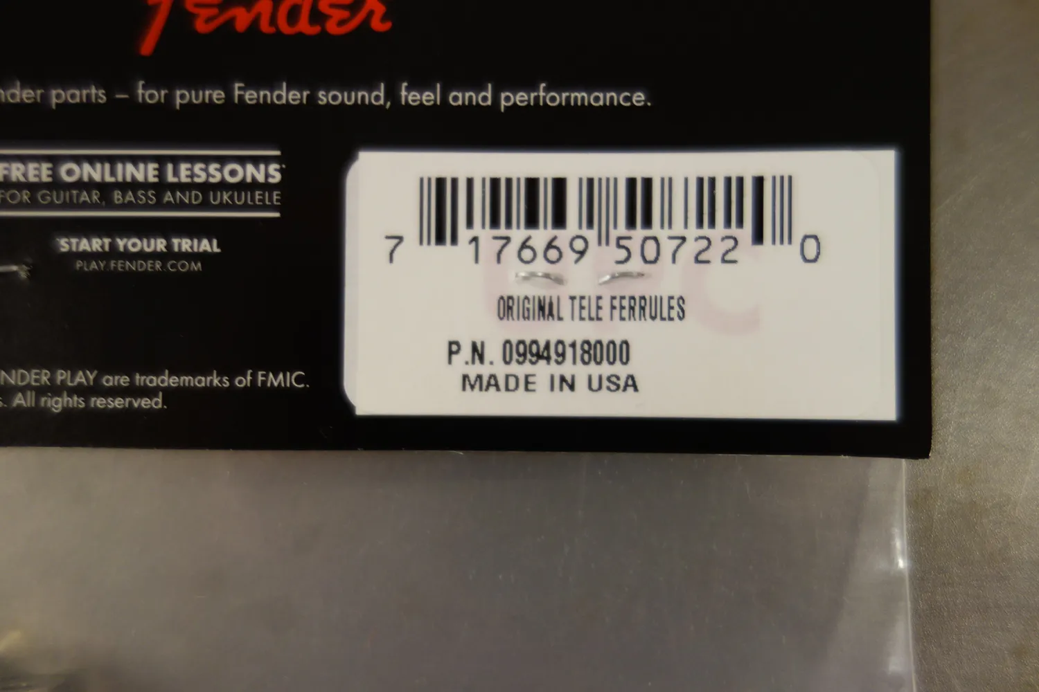Fender American Vintage Tele snaarbussen 6 stuks