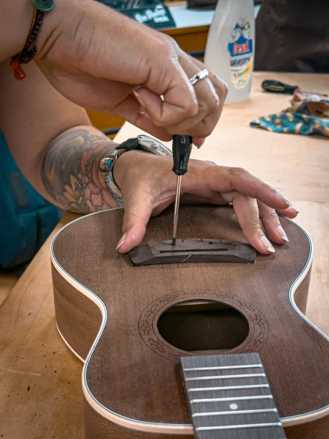 Plaschke ukulele-bouwworkshop Lagundo zelfbouw 9 okt
