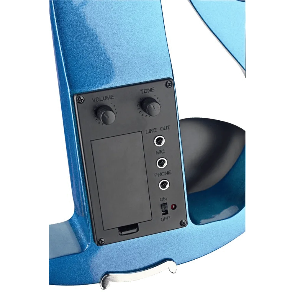 Stagg EVN X-4/4 elektrische viool blauw startersset