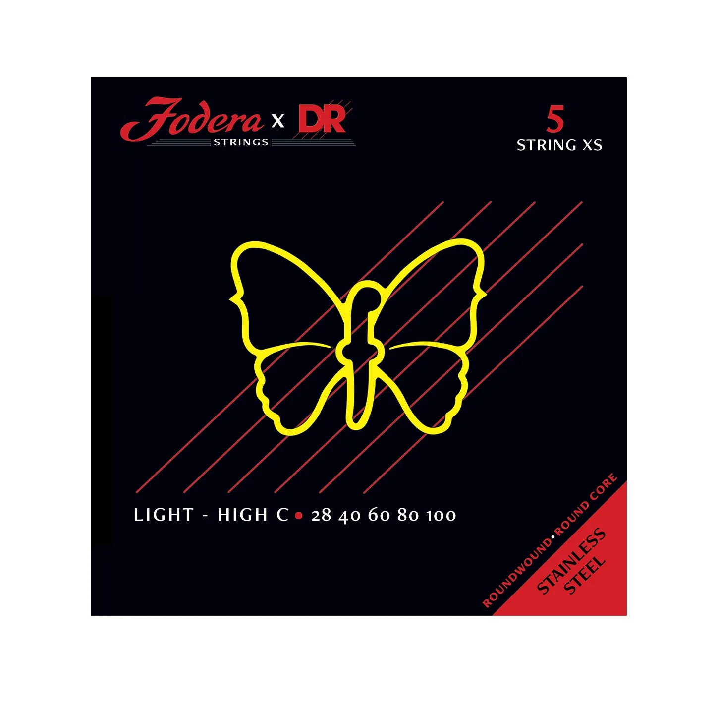 Fodera 28100XS bassnaren Light High C nickel 3-pack