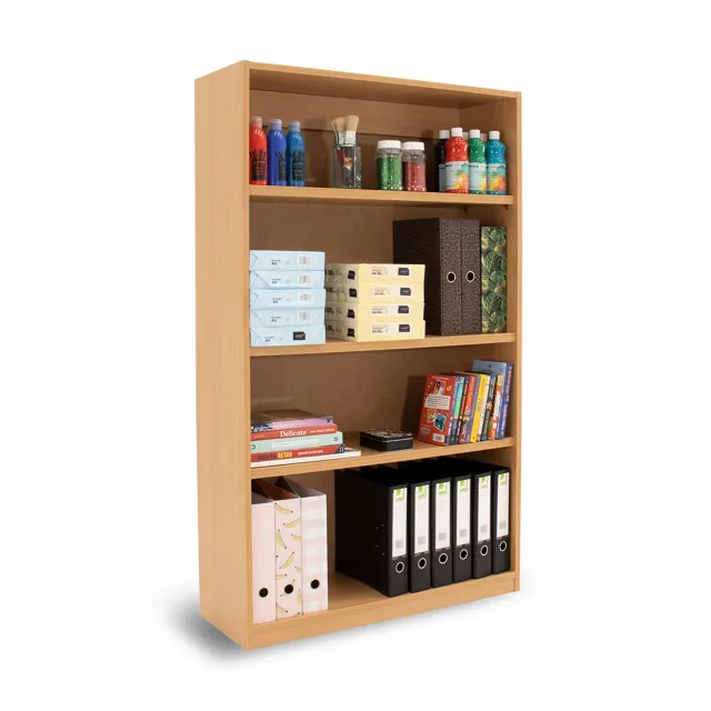 Monarch MEQ1500B boekenkast open beuken 1 vast 2 legplanken