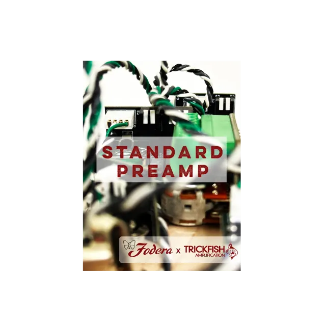 Fodera Trickfish Standard preamp 3-bands met coil tap