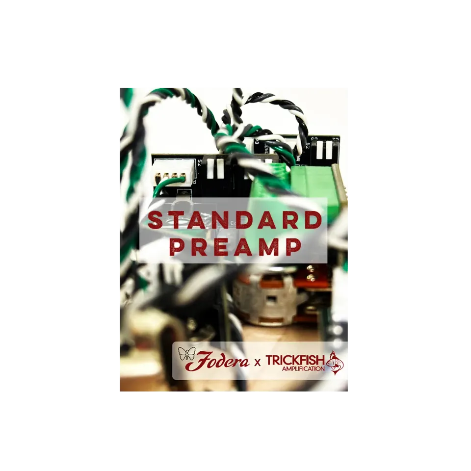 Fodera Trickfish Standard preamp 3-bands met coil tap