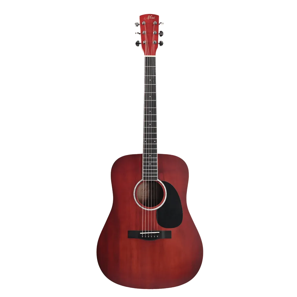 NX rode akoestische gitaar starterspakket met hoes