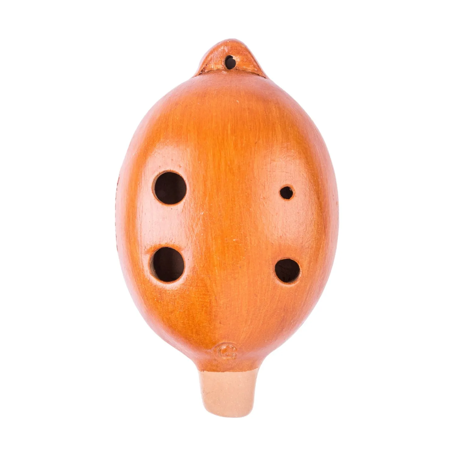 Plaschke hanger-ocarina 4-gaats terracotta bruin