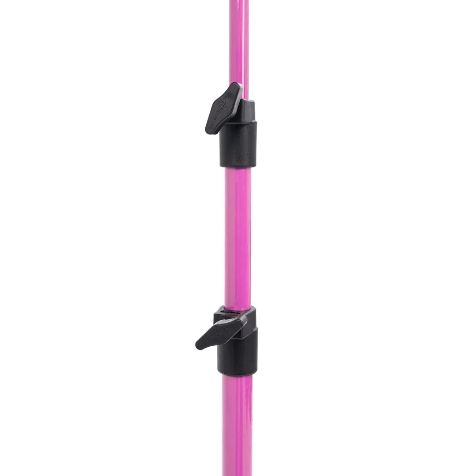 Lawrence LMS02 muziekstandaard opvouwbaar roze licht