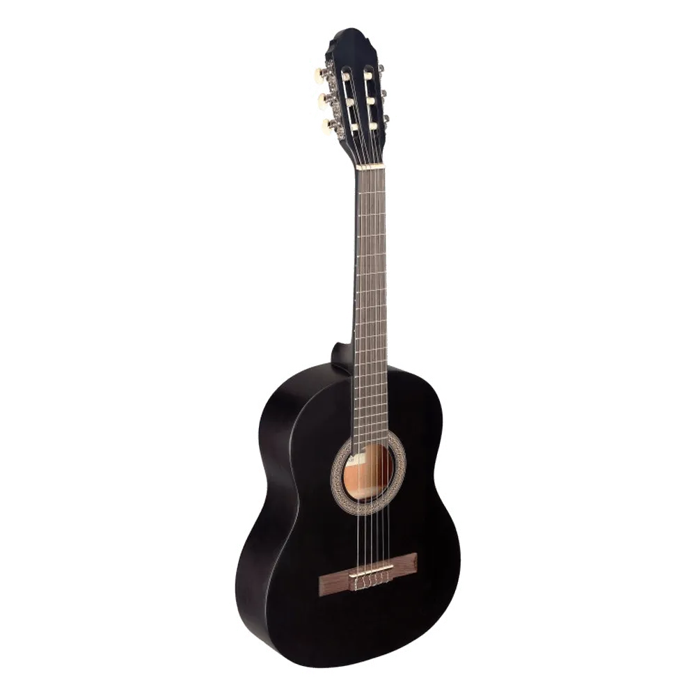 Klassieke gitaar 3/4 starterset zwart nylon snaren