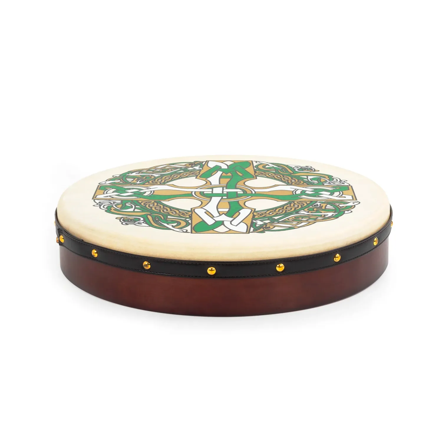 Percussion Plus Gaelic Cross bodhran 18 inch met tas