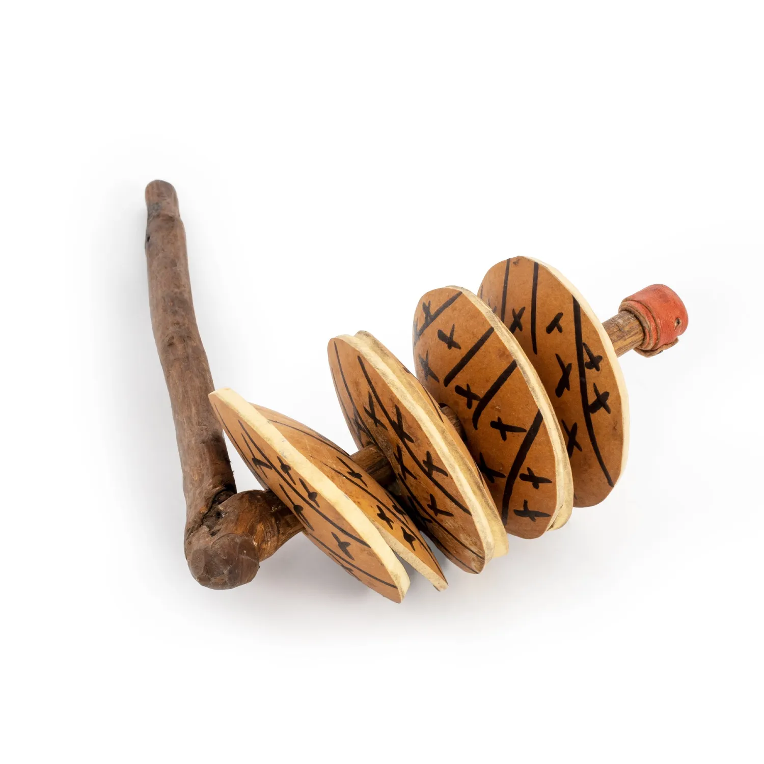 Percussion Plus Honestly Made Rakatak ratel kalebas 5 schijven