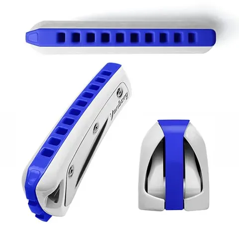 Yonberg D2 diatonische mondharmonica Finnish Flag roestvaststaal