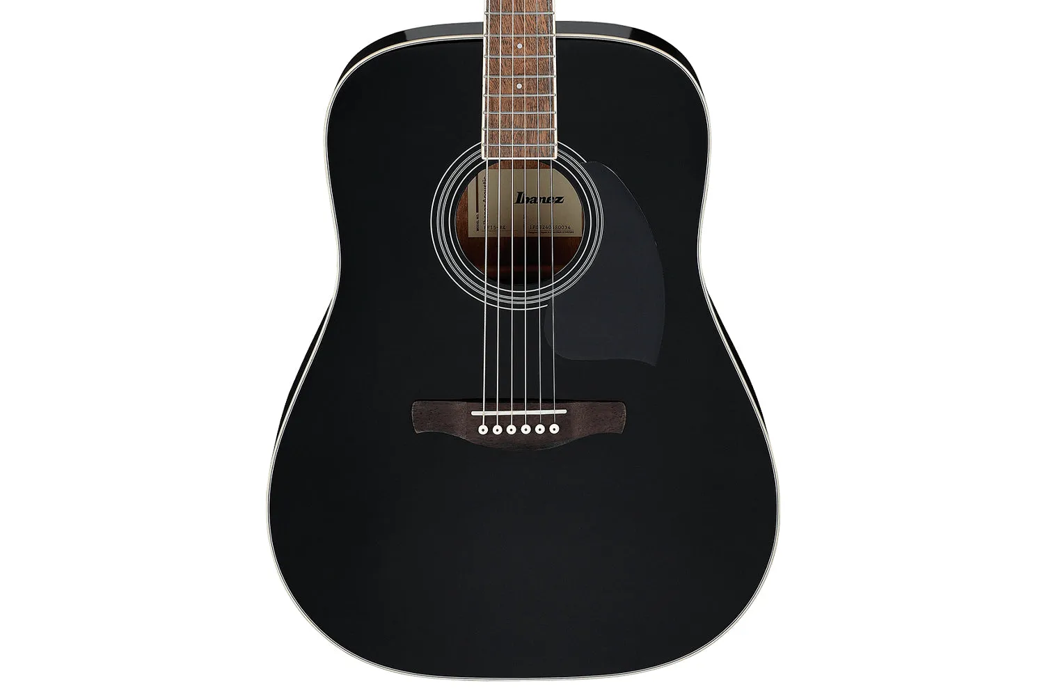 Ibanez PF15-BK akoestische gitaar zwart dreadnought