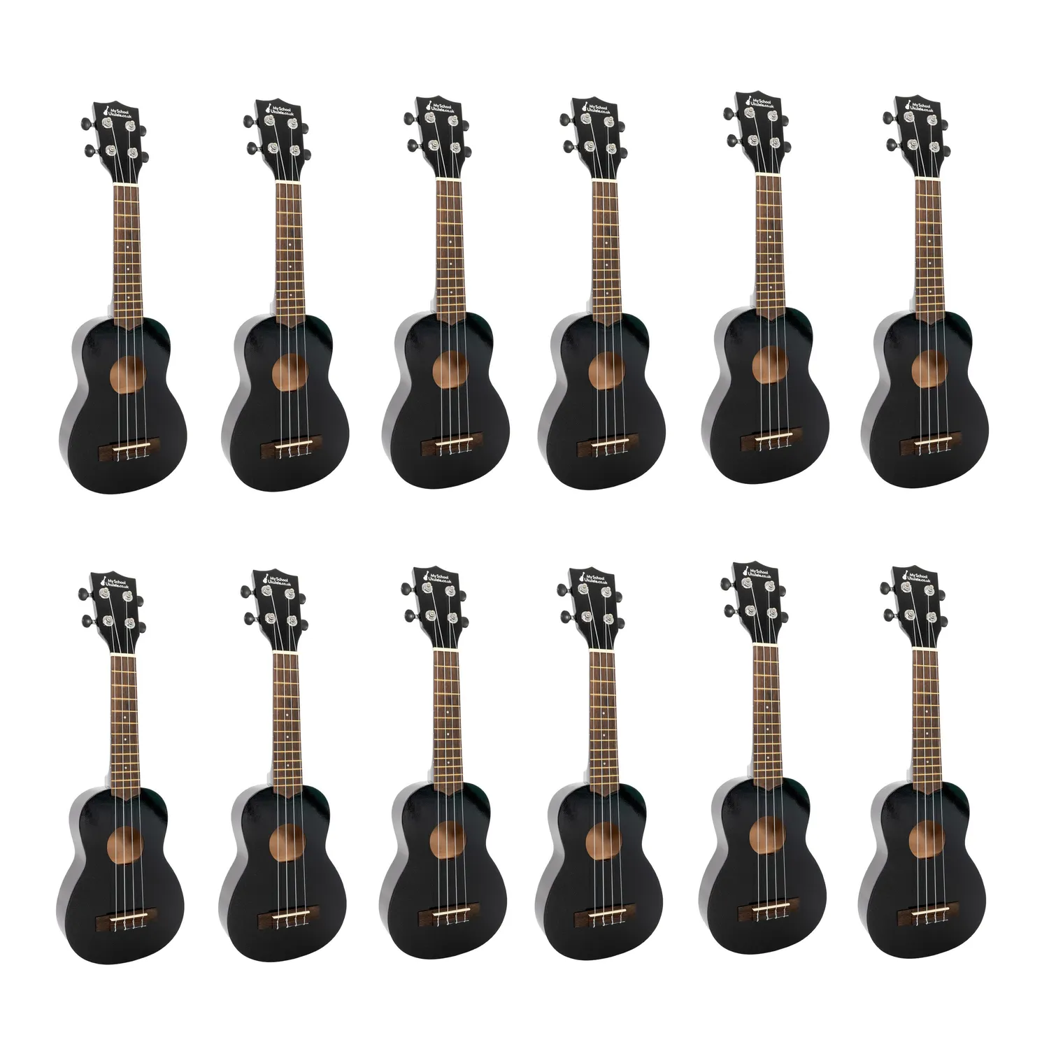 My School Ukulele sopraan ukelele 12-pack rood