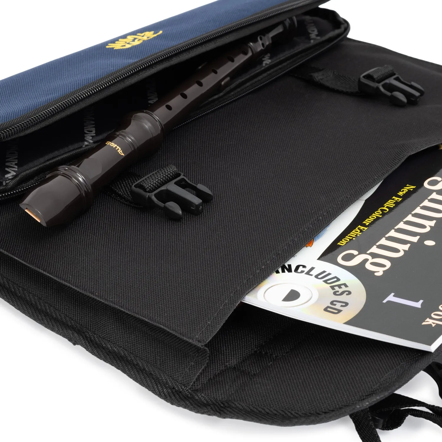 Tom & Will 99MC bladmuziektas zwart-navy 600D