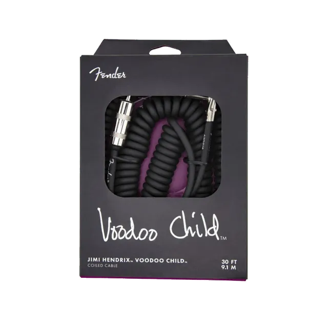 Fender Jimi Hendrix VooDoo Child gitaarkabel 9m zwart