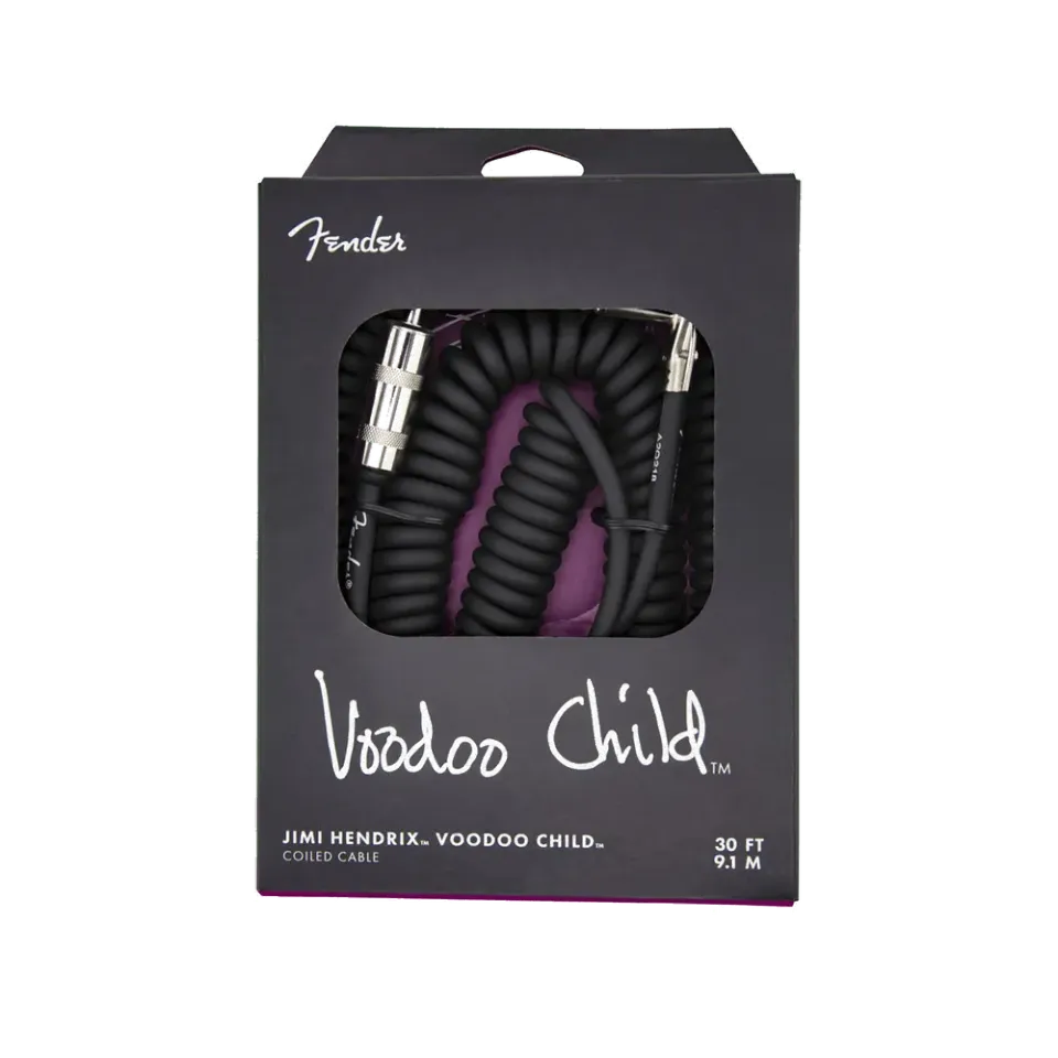 Fender Jimi Hendrix VooDoo Child gitaarkabel 9m zwart
