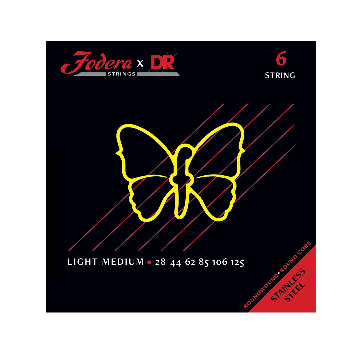 Fodera 28125 Light Medium bassnaren 6-snarig 3-pack