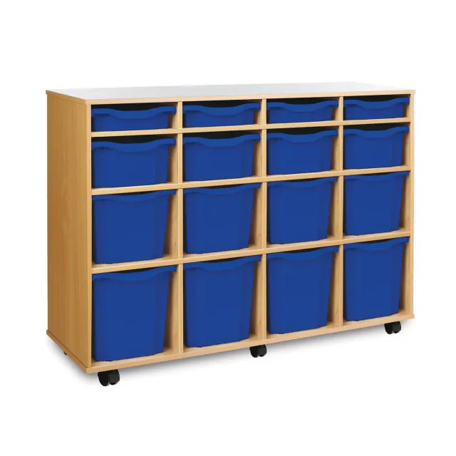 Chamberlain Music Monarch 16 opbergkast blauw 16-vaks