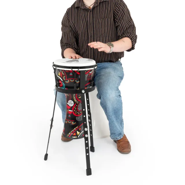 Percussion Plus djembé standaard 10 inch verstelbaar